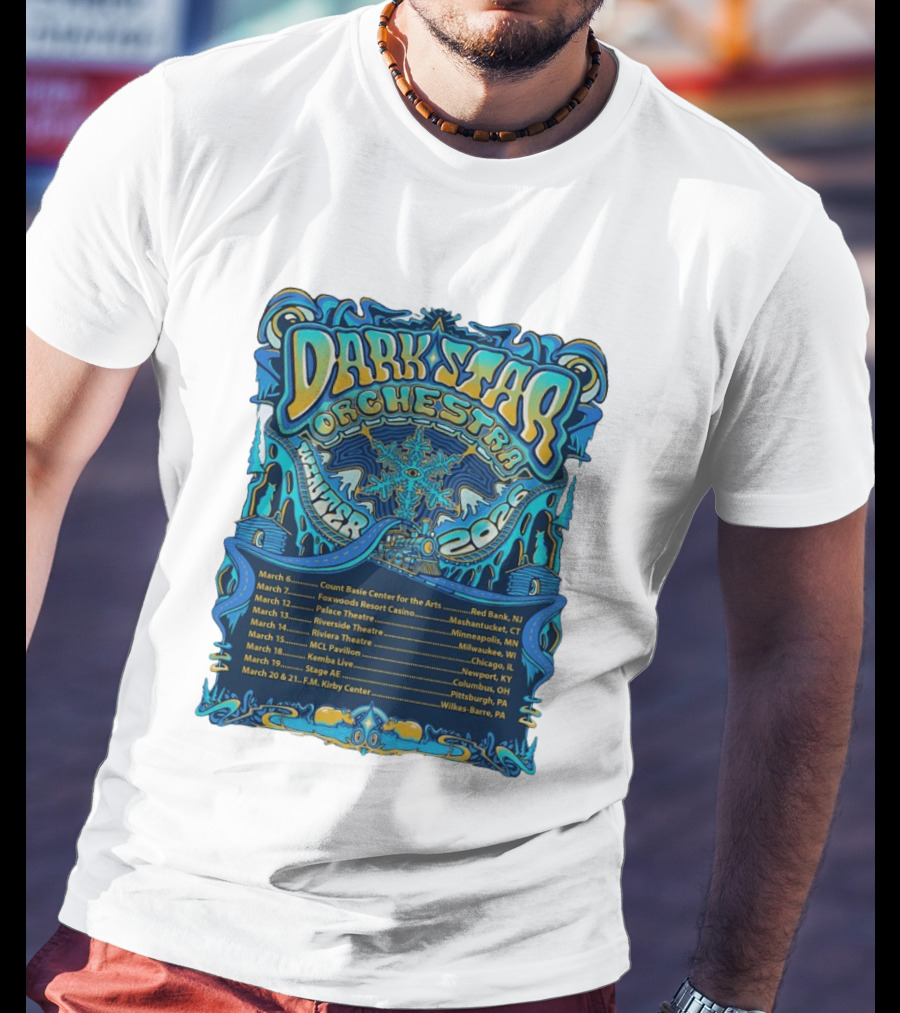 Dark Star Orchestra Winter Tour 2026 Concert Dates And Locations T-Shirt