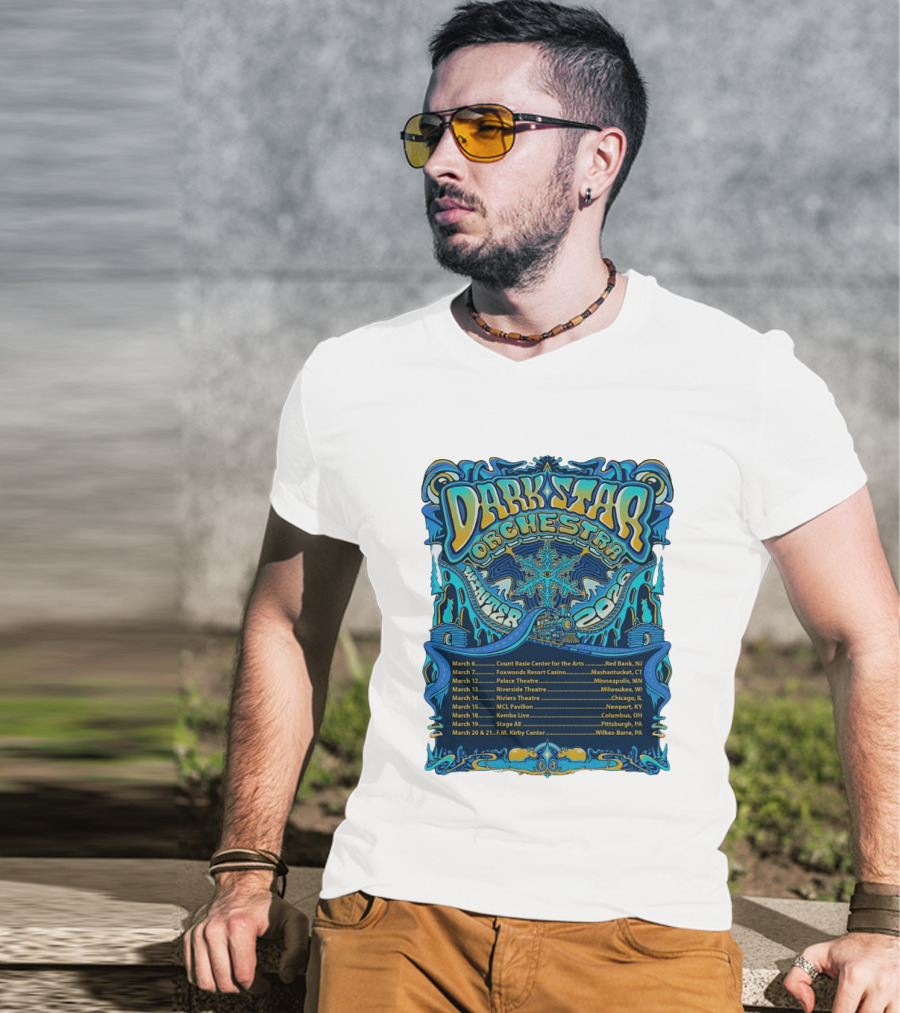 Dark Star Orchestra Winter Tour 2026 Concert Dates And Locations T-Shirt