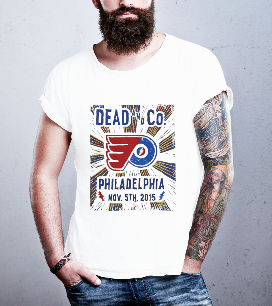 Dead And Company Philadelphia Flyers Nov 5th 2015 T-Shirt