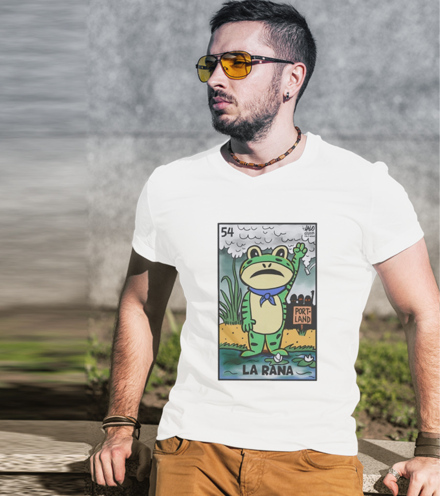 54 La Rana Frog Portland Lalo Clicowvis T-Shirt