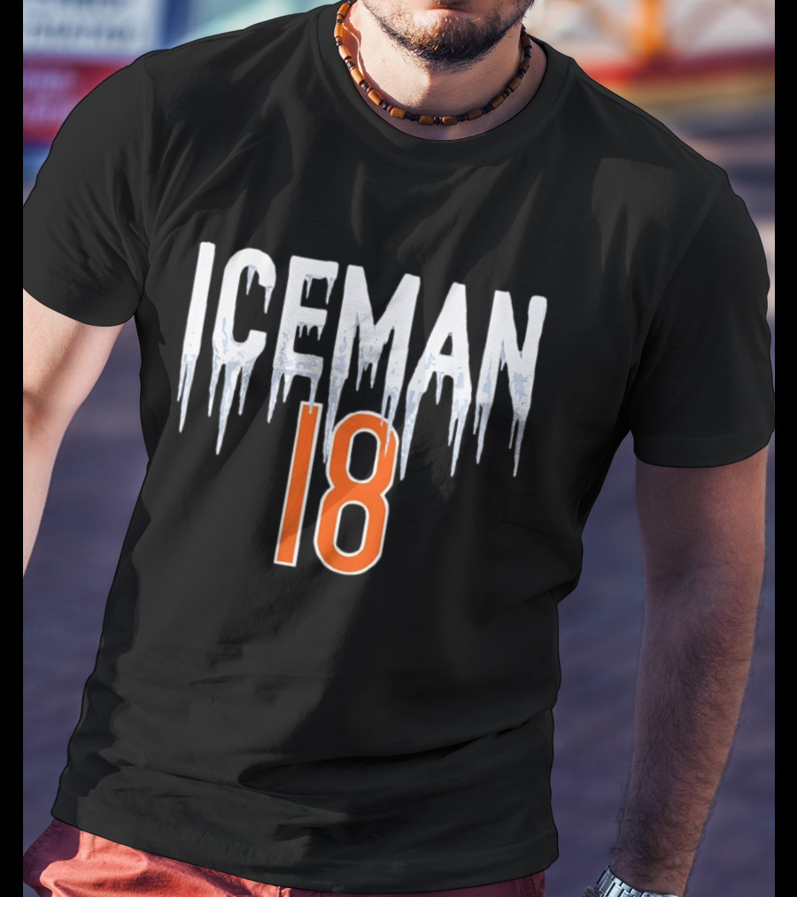 Chicago Bears Iceman 18 Caleb Williams NFL Gear T-Shirt