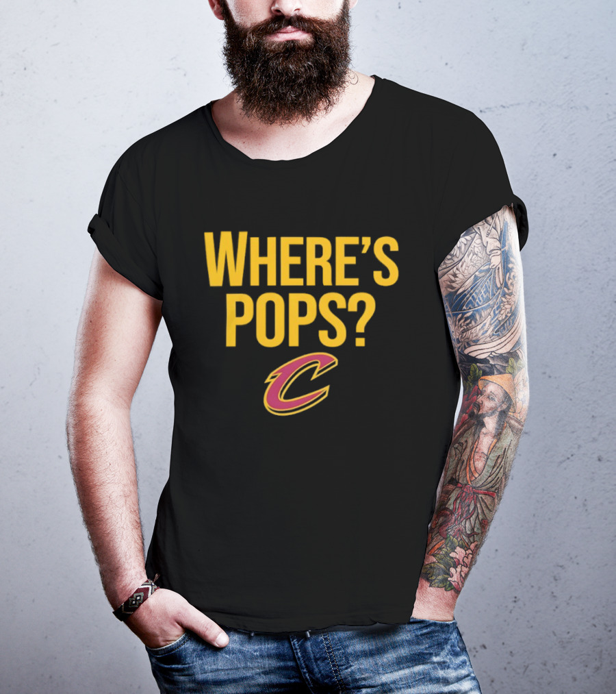 Cleveland Cavaliers Where's Pops Basketball C T-Shirt