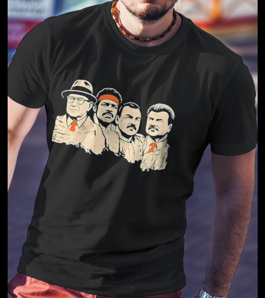 Rushmore Bears Mike Ditka Coach Iconic Football History T-Shirt