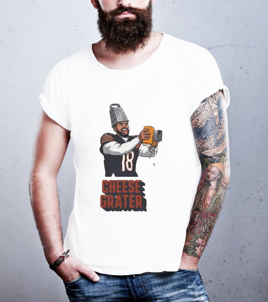Caleb Williams Cheese Grater Chicago Football Humor T-Shirt