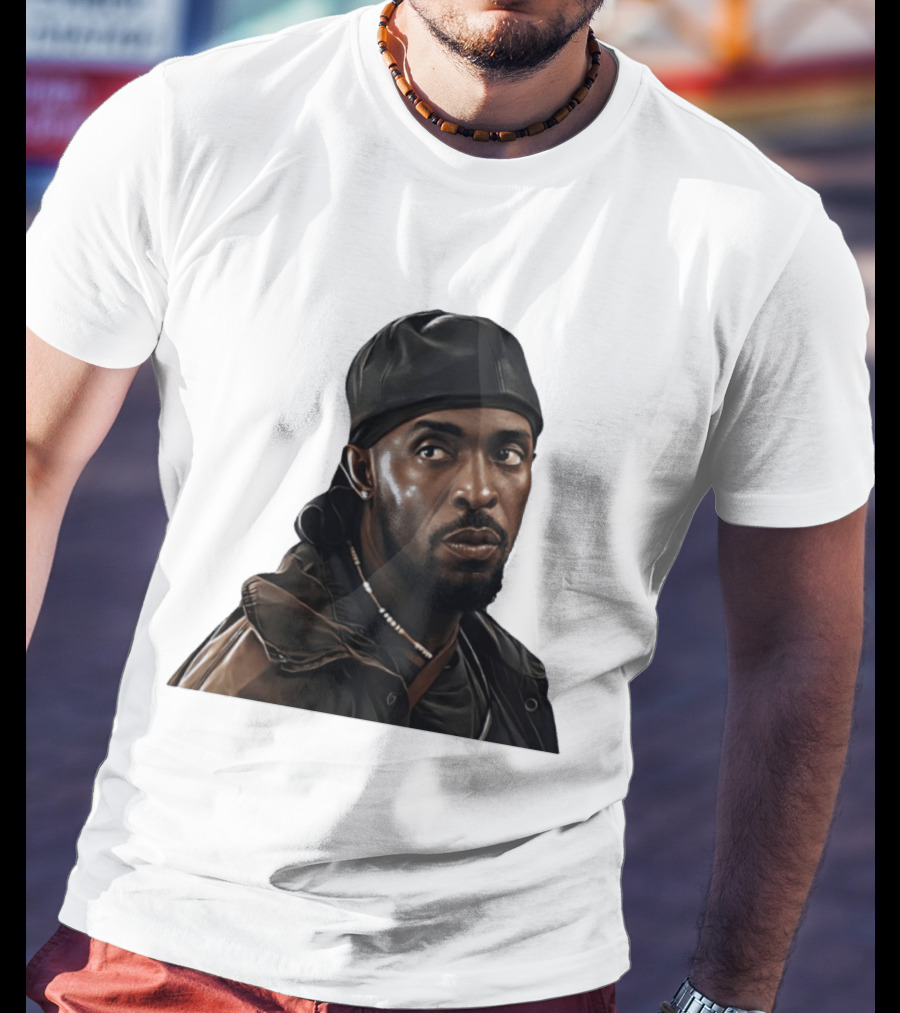 Tray Chaney The Wire Omar Leather Hat Beaded Necklace T-Shirt
