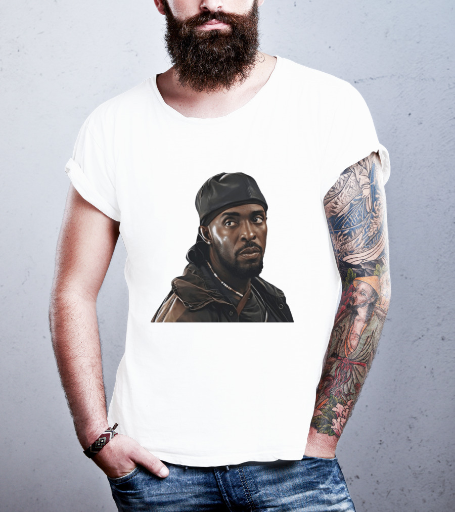 Tray Chaney The Wire Omar Leather Hat Beaded Necklace T-Shirt