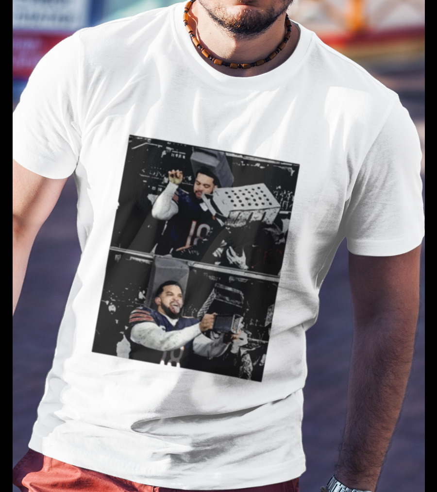 Caleb Cheese Grater Chicago Bear Football Fan Meme T-Shirt