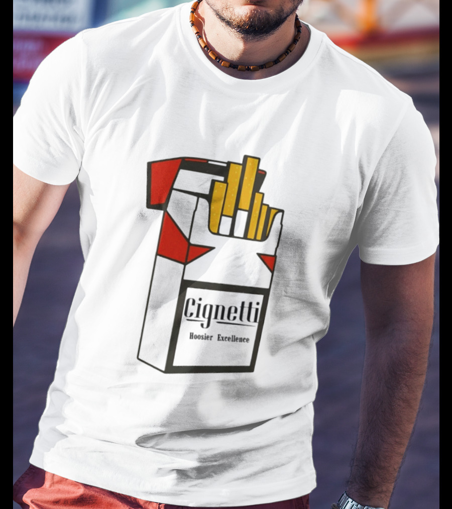 Cignetti Hoosier Excellence Indiana Football Coach Cig T-Shirt