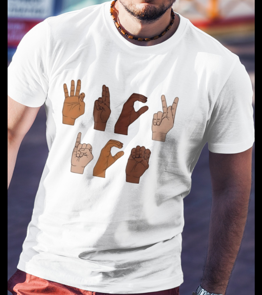 Fuck ICE ASL Hand Sign Language T-Shirt