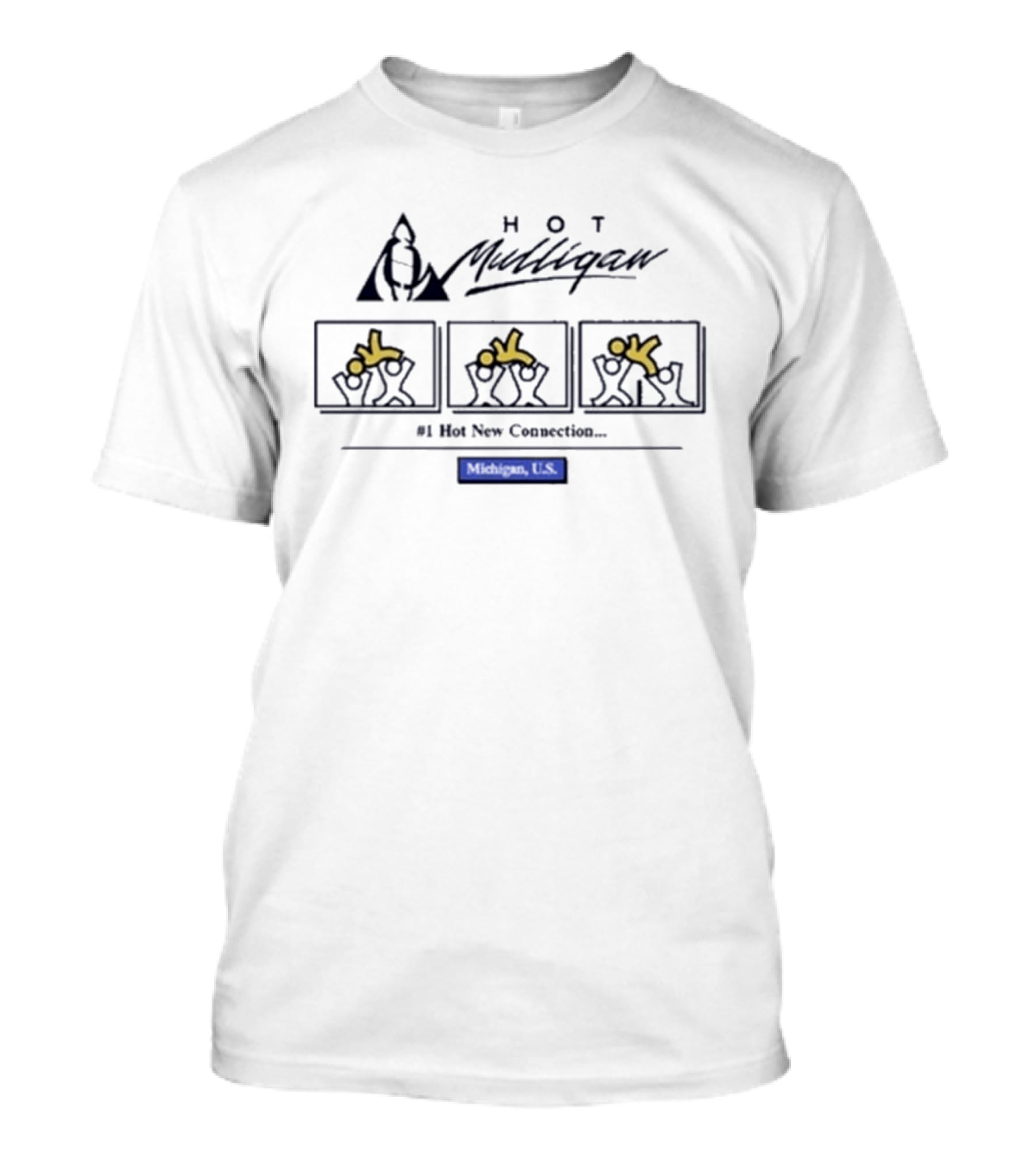 Hot Mulligan Connection Comic Strip Graphic #1 Hit New Connection T-Shirt