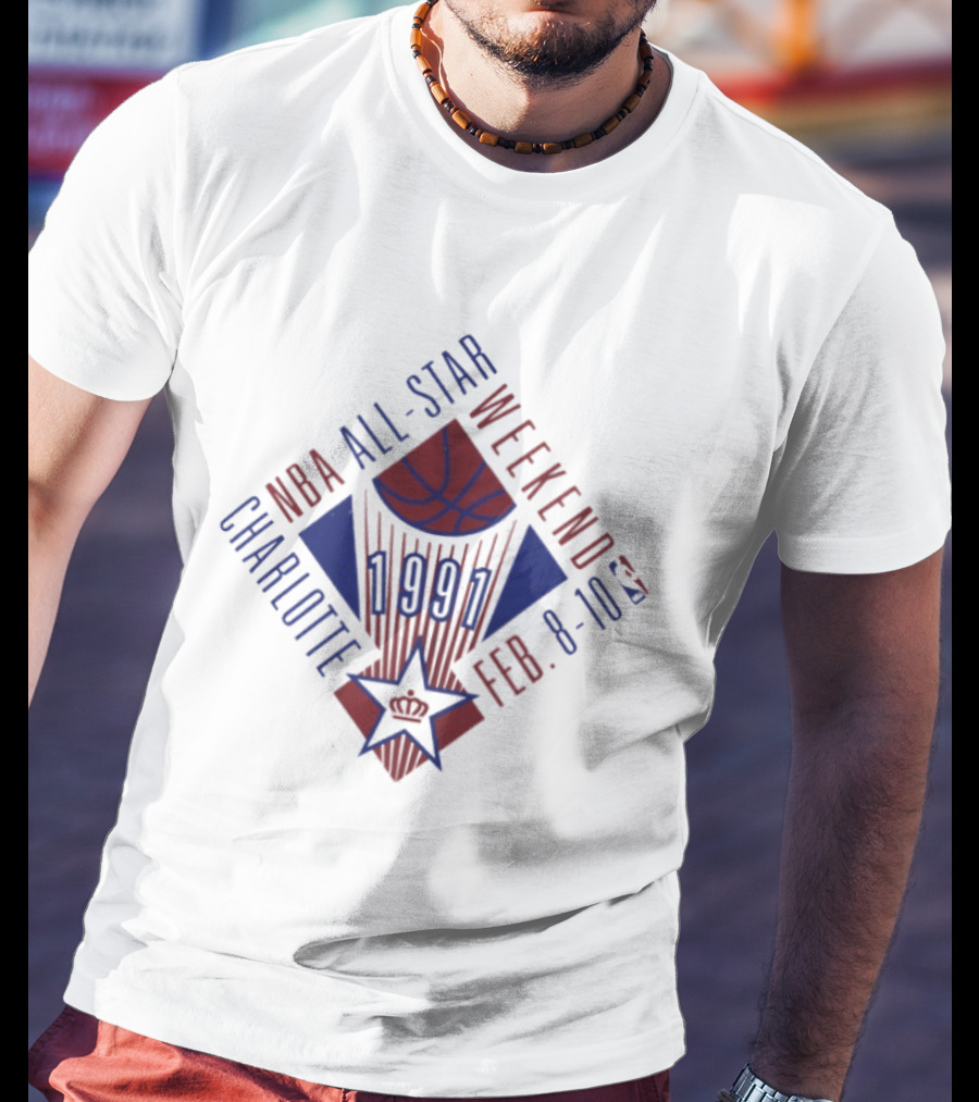 NBA All Star Weekend 1991 Charlotte Feb 8 10 T-Shirt