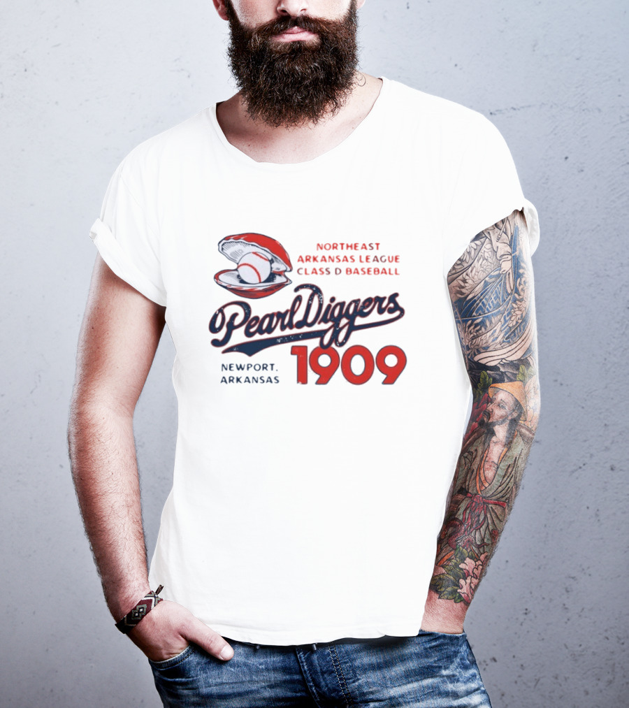 Northeast Arkansas League Class D Baseball Pearl Diggers Newport Arkansas 1909 T-Shirt