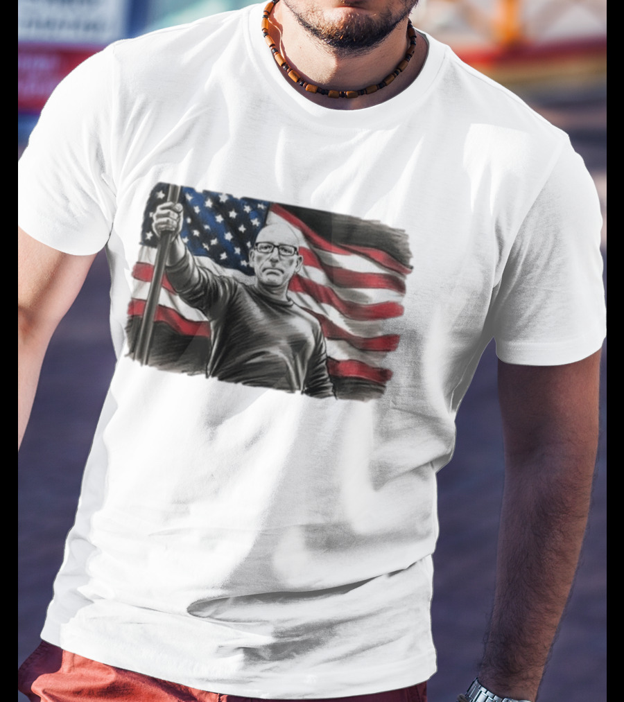 Scott Adams Holding American Flag Patriotic T-Shirt