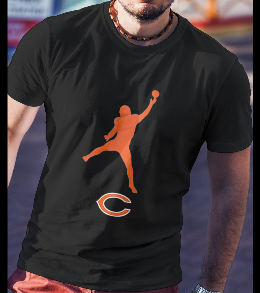 Caleb Williams The Iceman Chicago Jump Pass Football T-Shirt