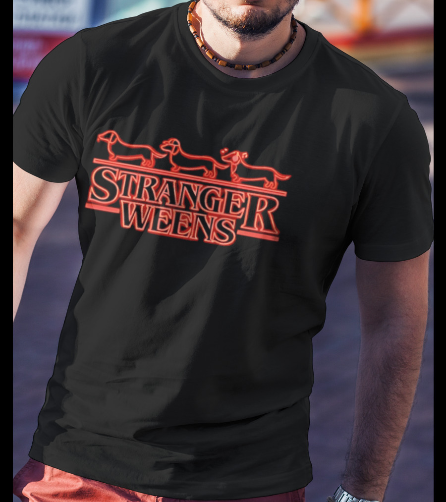 Stranger Weens Edition Featuring Dachshunds In Stranger Things T-Shirt