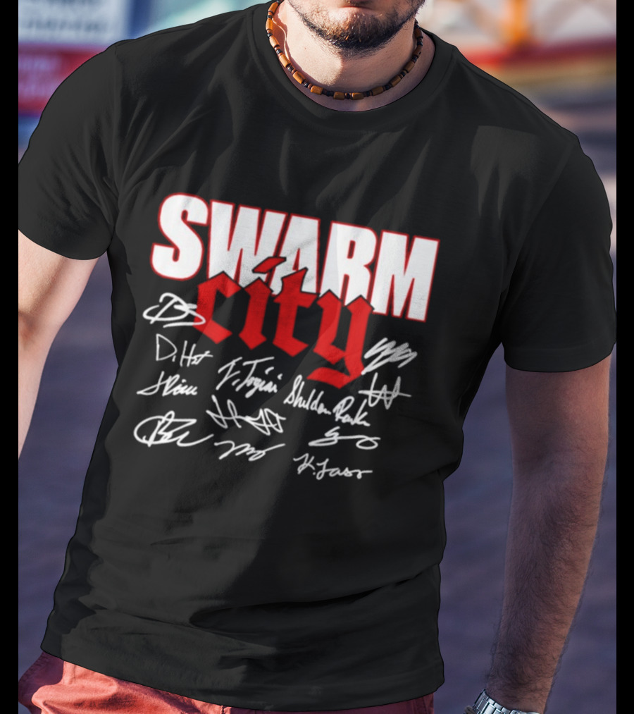 Houston Texans Swarm City Football Team Victory Celebration T-Shirt