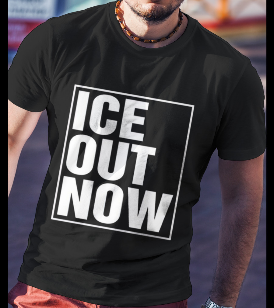 Ice Out Now Abolish Ice Activism T-Shirt
