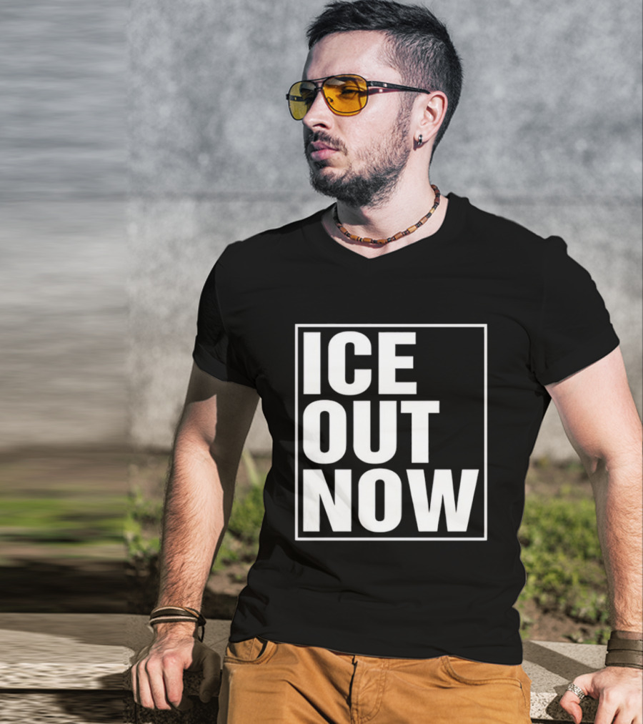 Ice Out Now Abolish Ice Activism T-Shirt