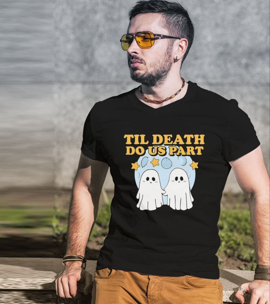 Til Death Do Us Part Ghosts Moon Stars T-Shirt