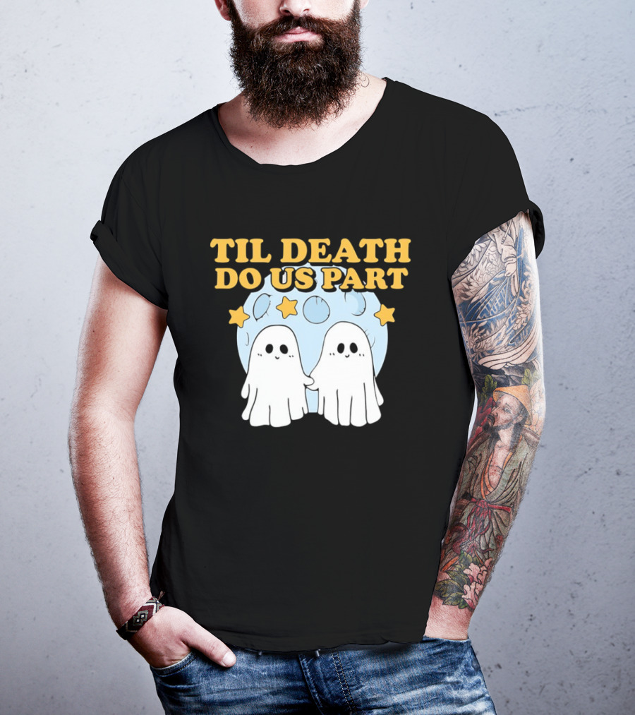 Til Death Do Us Part Ghosts Moon Stars T-Shirt
