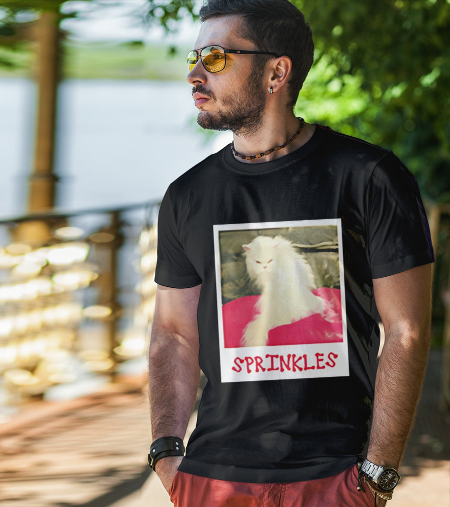 Office Angela Martin Sprinkles Cat Image Pólvora T-Shirt