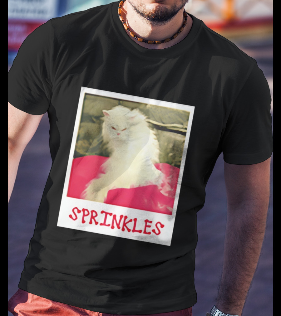Office Angela Martin Sprinkles Cat Image Pólvora T-Shirt
