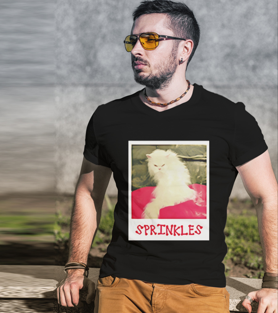 Office Angela Martin Sprinkles Cat Image Pólvora T-Shirt