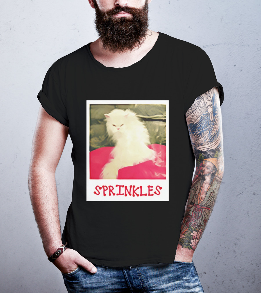 Office Angela Martin Sprinkles Cat Image Pólvora T-Shirt