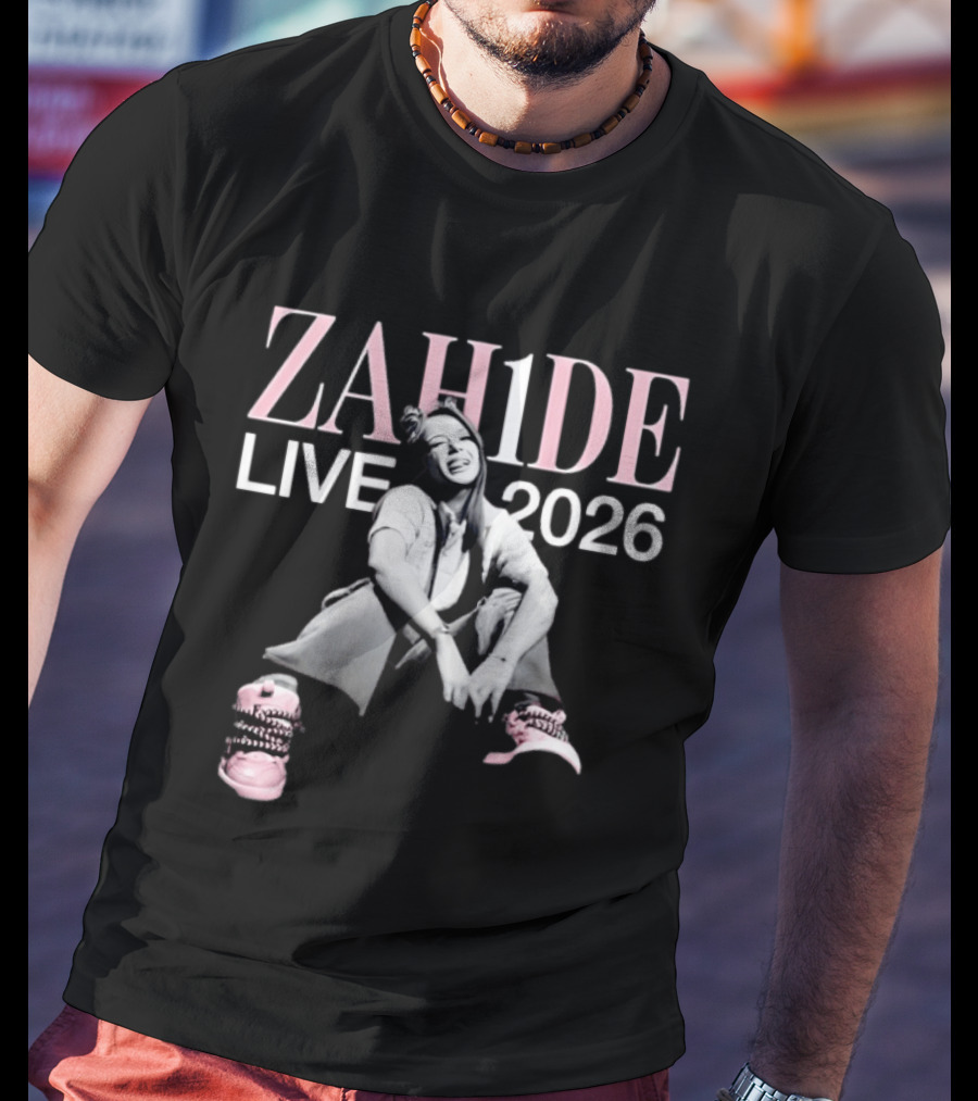 ZAH1DE Zahide Live 2026 Pink Sneakers T-Shirt