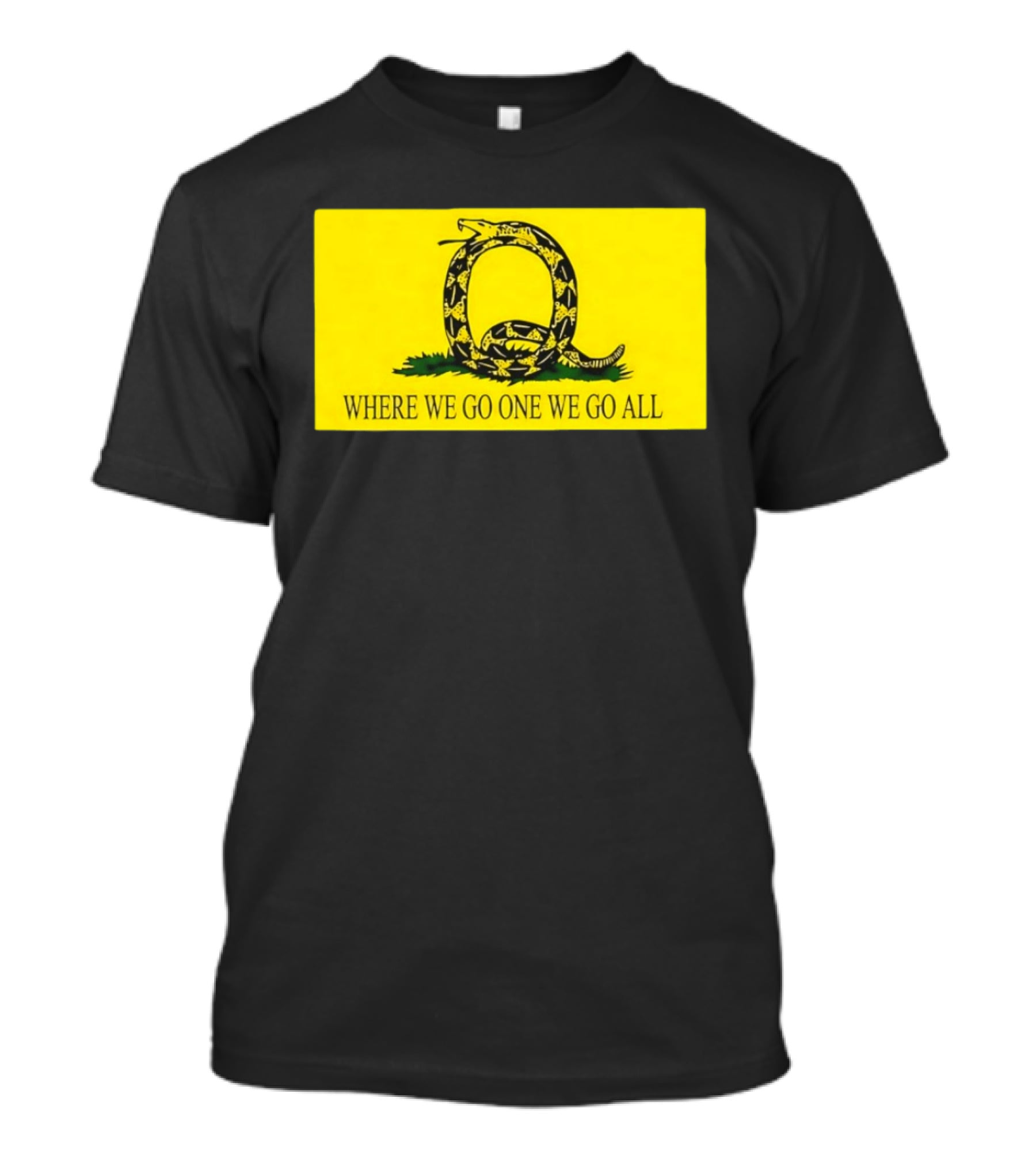 Snake Q Symbol Where We Go One We Go All T-Shirt