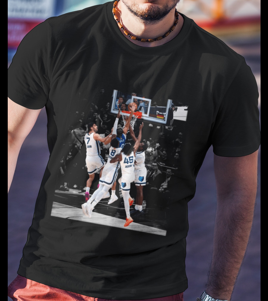 Anthony Black Dunking Against Grizzlies Players Defense T-Shirt