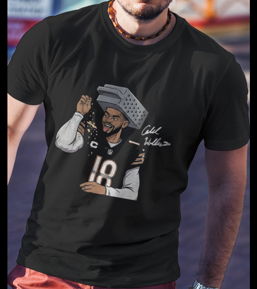 Caleb Williams Cheese Grating Chicago Bears Bear Down 18 Jersey T-Shirt