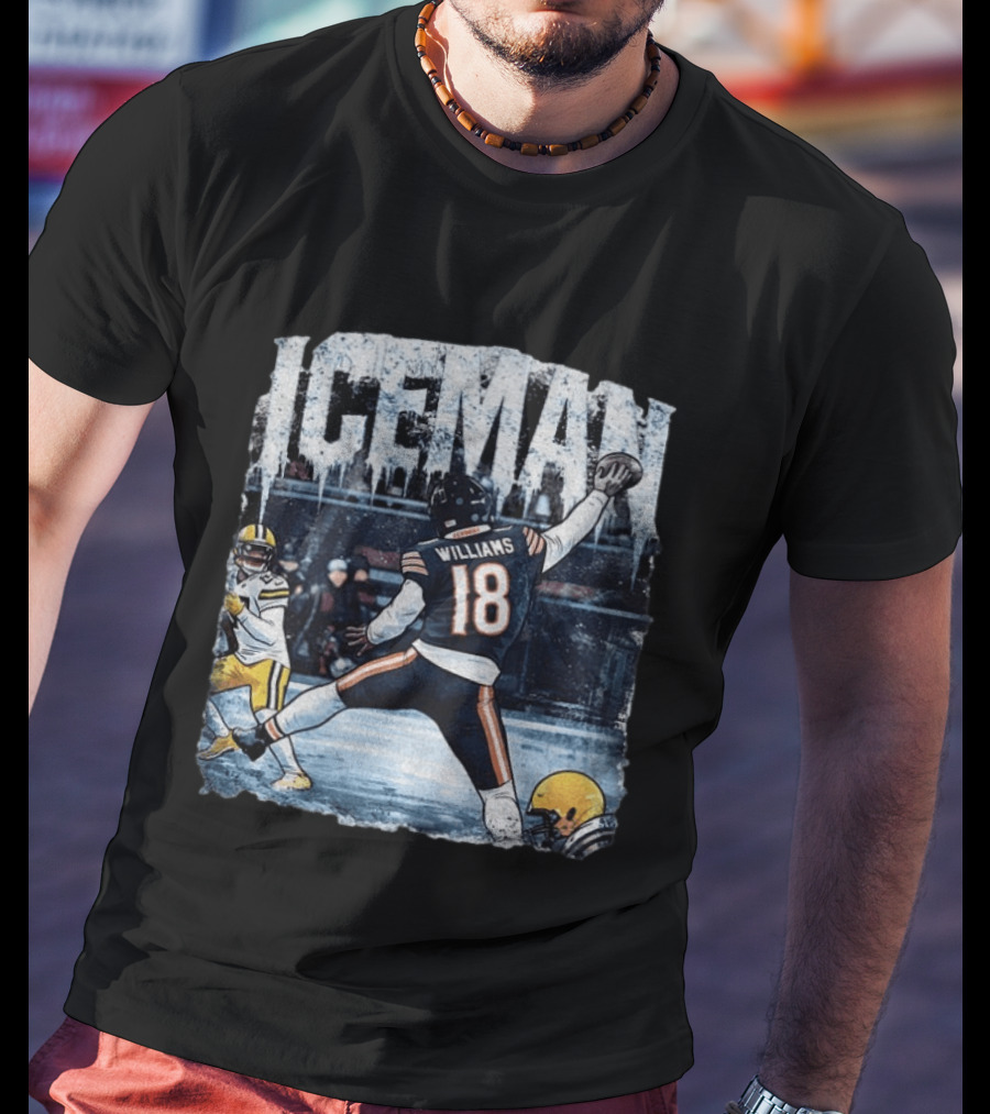 Caleb Williams Iceman Chicago Bears Football Tailgate Game Day Quarterback Action T-Shirt