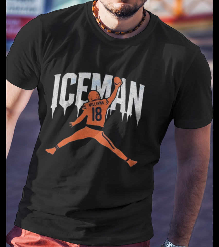 IceMan Williams 18 Jumpman Chicago Bears Football Meme T-Shirt