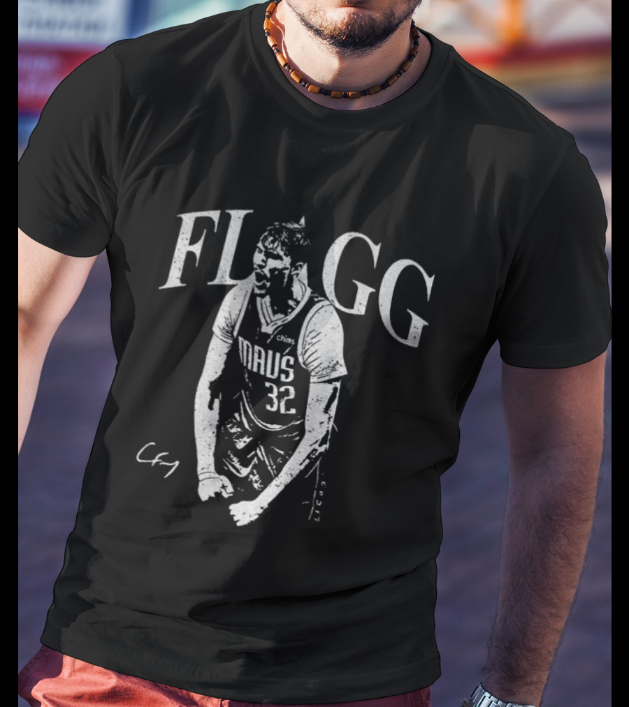 Cooper Flagg Mavs 32 Basketball Flgg Text Cfy Signature T-Shirt