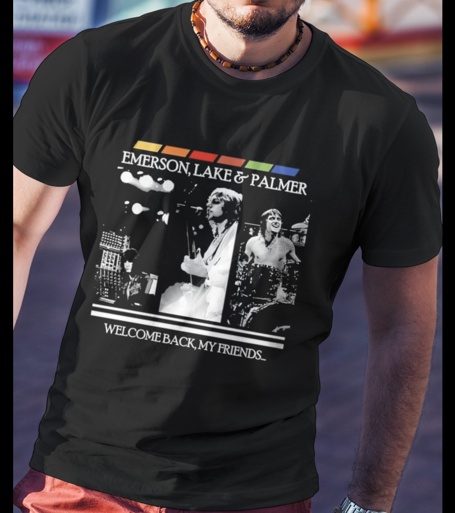 Emerson Lake And Palmer Welcome Back My Friends Retro Concert T-Shirt