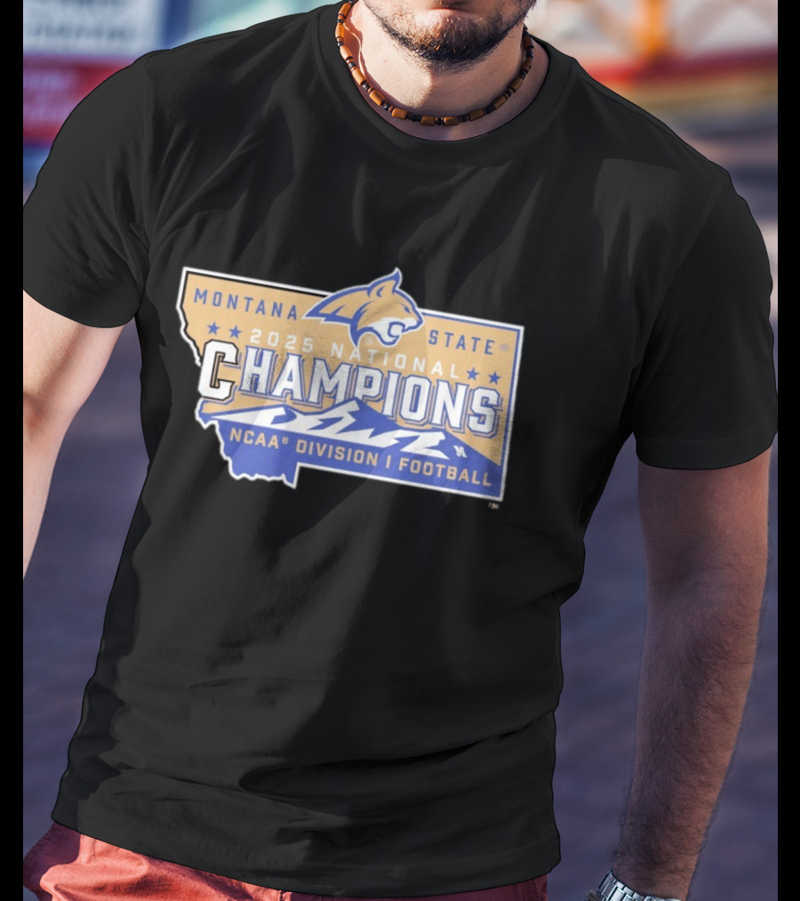 Montana State Bobcats 2025 National Champions NCAA Division I Football T-Shirt