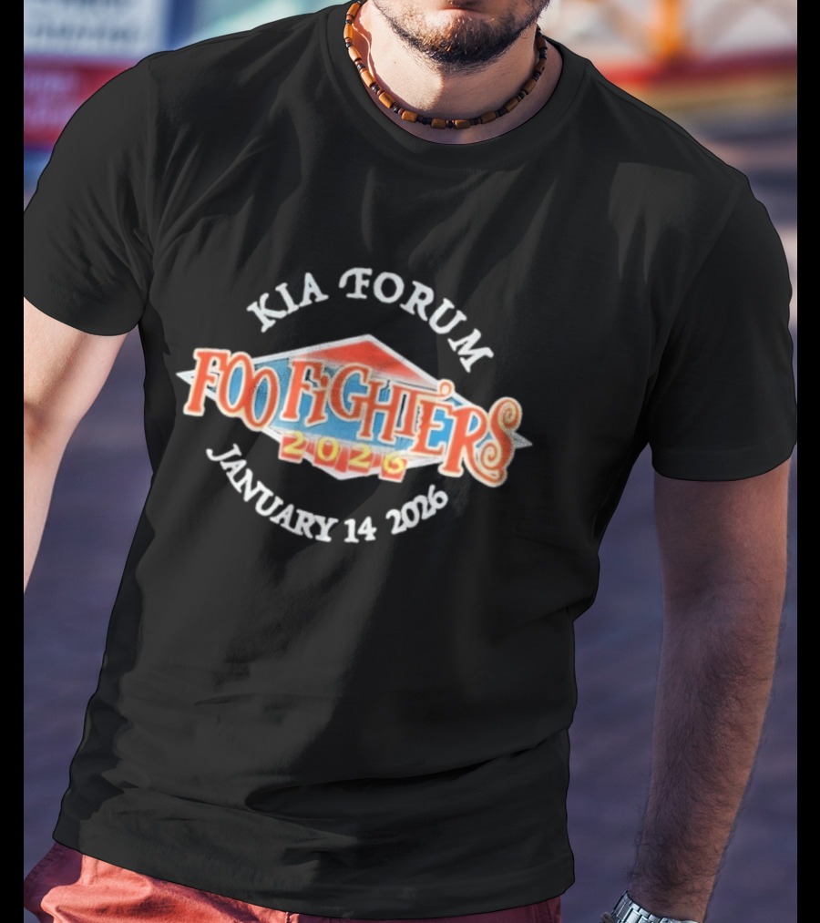 Kia Forum Foo Fighters January 14 2026 Event T-Shirt