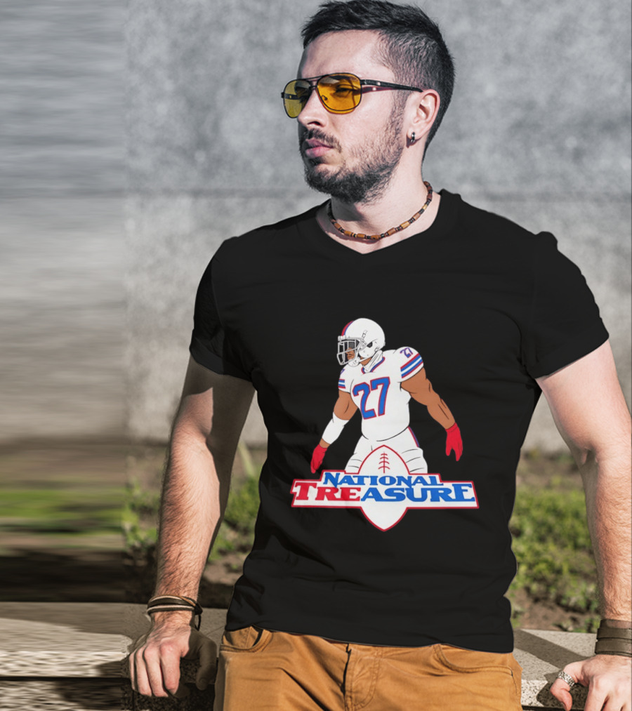 National Treasure Tre'Davious White 27 Buffalo Bills Football Legend T-Shirt