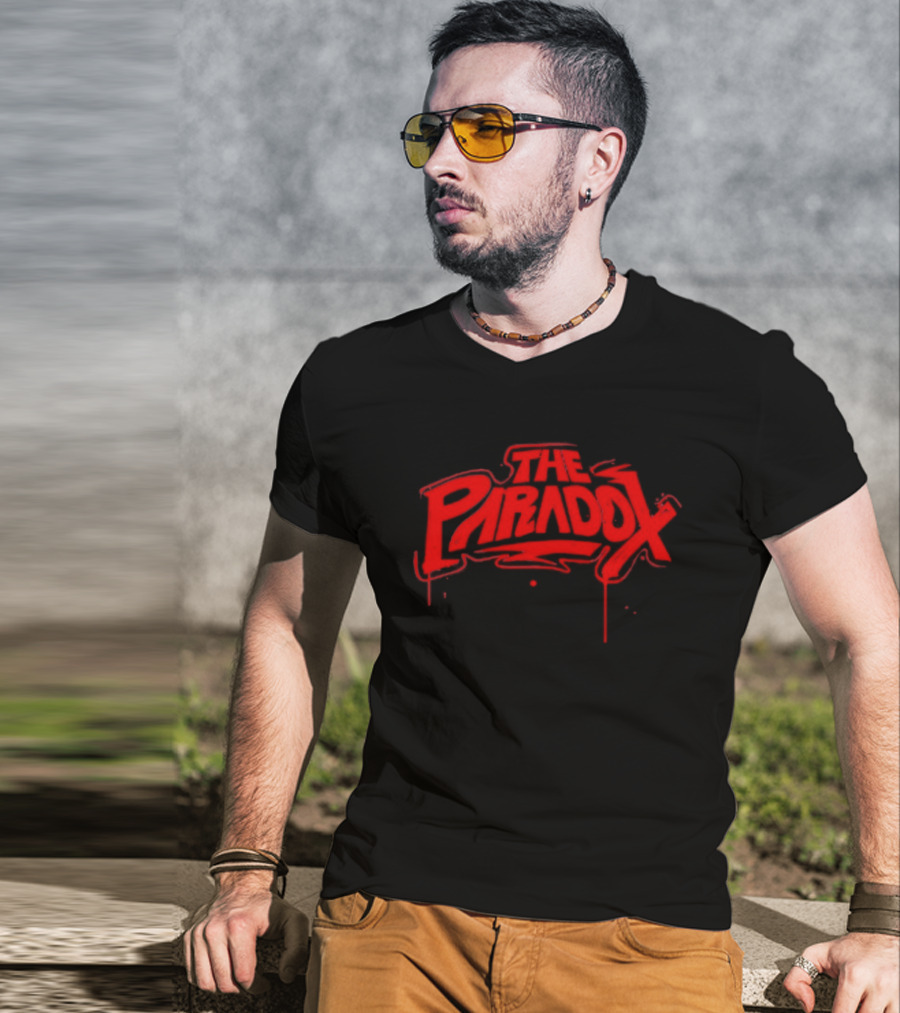 The Paradox Red Dripping Spray Paint T-Shirt