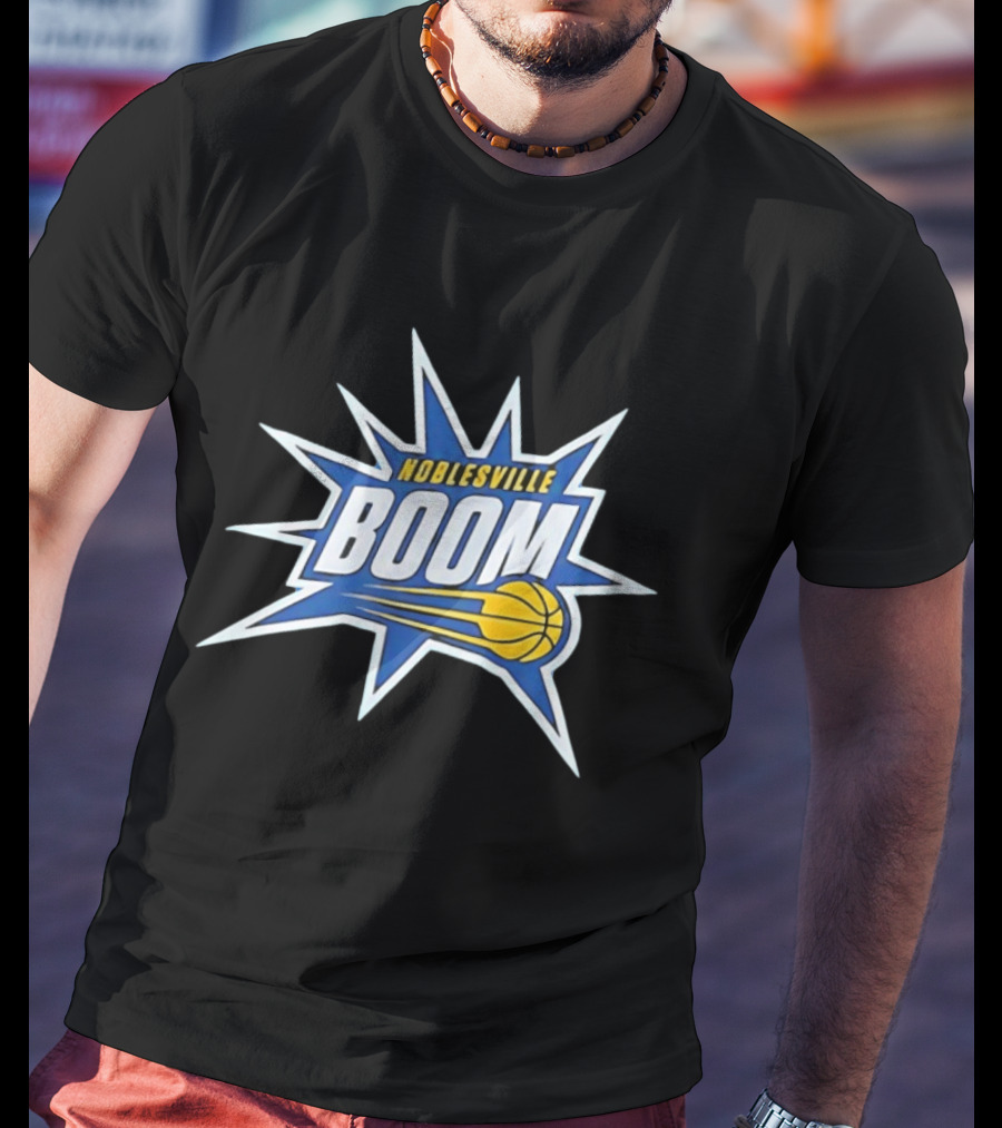 Noblesville Boom Basketball Pacers Fan Gear T-Shirt
