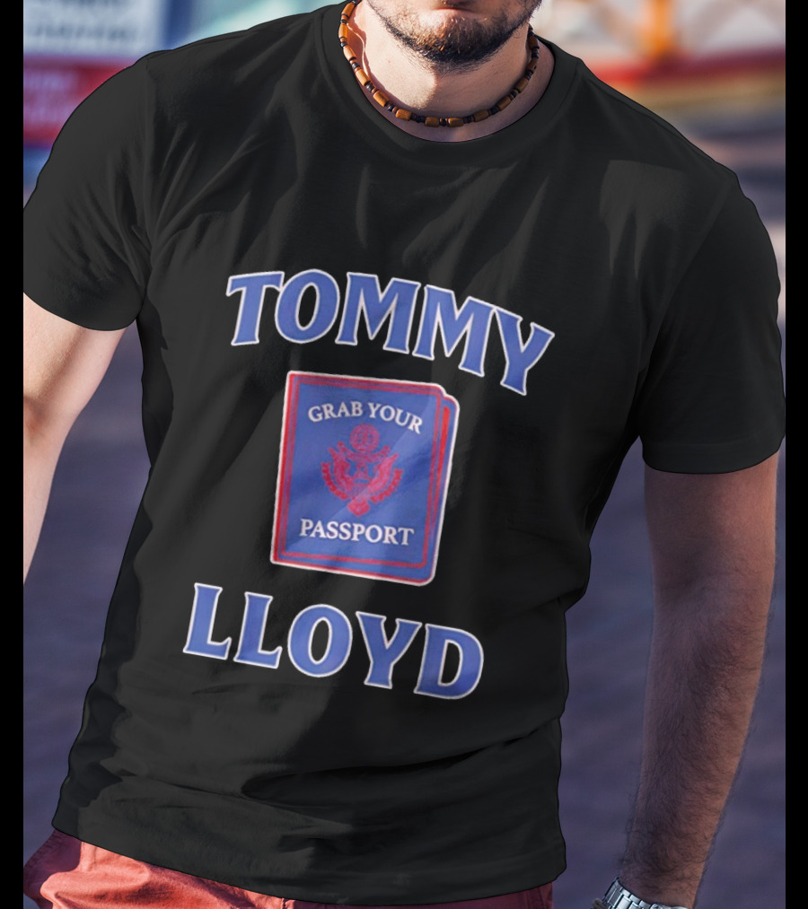 Tommy Lloyd Grab Your Passport Concept T-Shirt