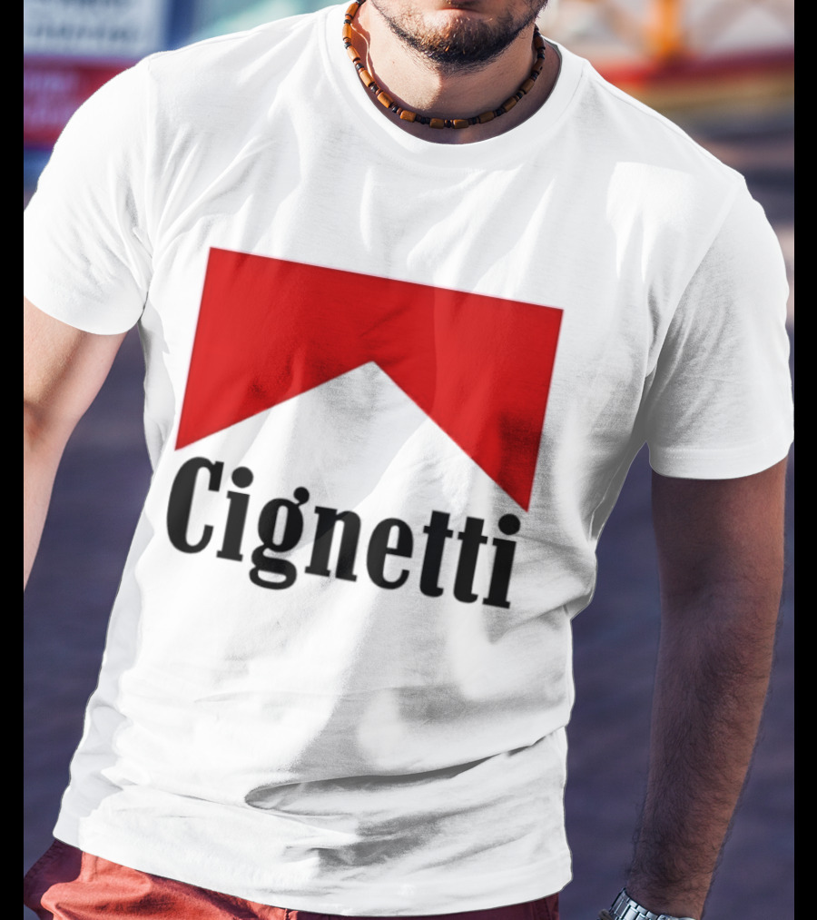 Indiana Hoosiers Curt Cignetti Marlboro Red Chevron T-Shirt