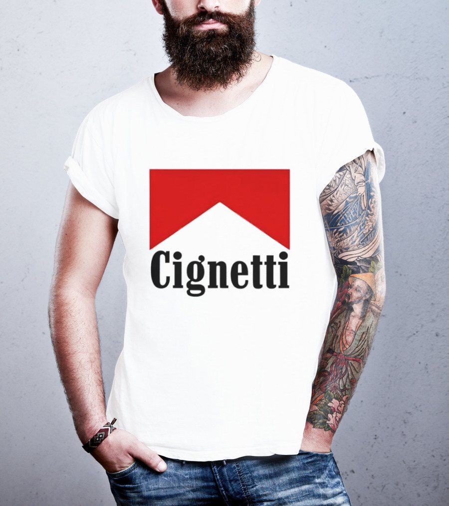 Indiana Hoosiers Curt Cignetti Marlboro Red Chevron T-Shirt