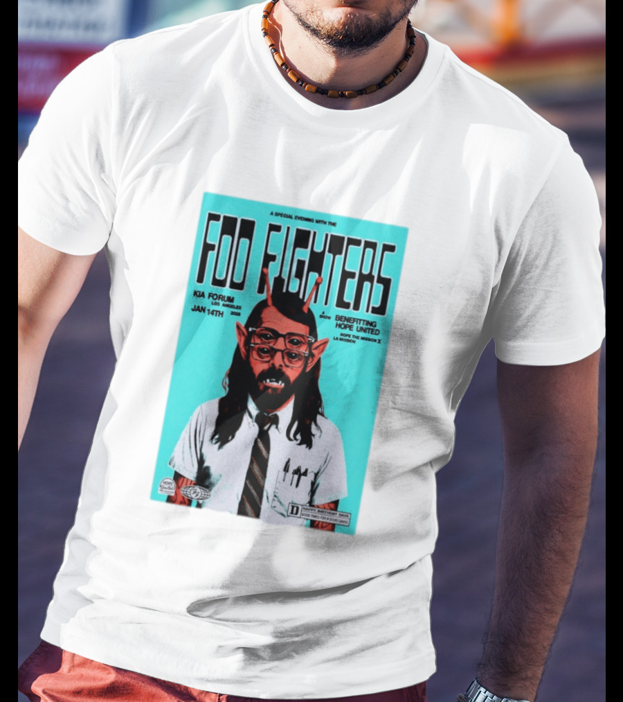 A Special Evening With Foo Fighters Jan 14th 2026 Kia Forum Los Angeles Benefitting Hope United T-Shirt