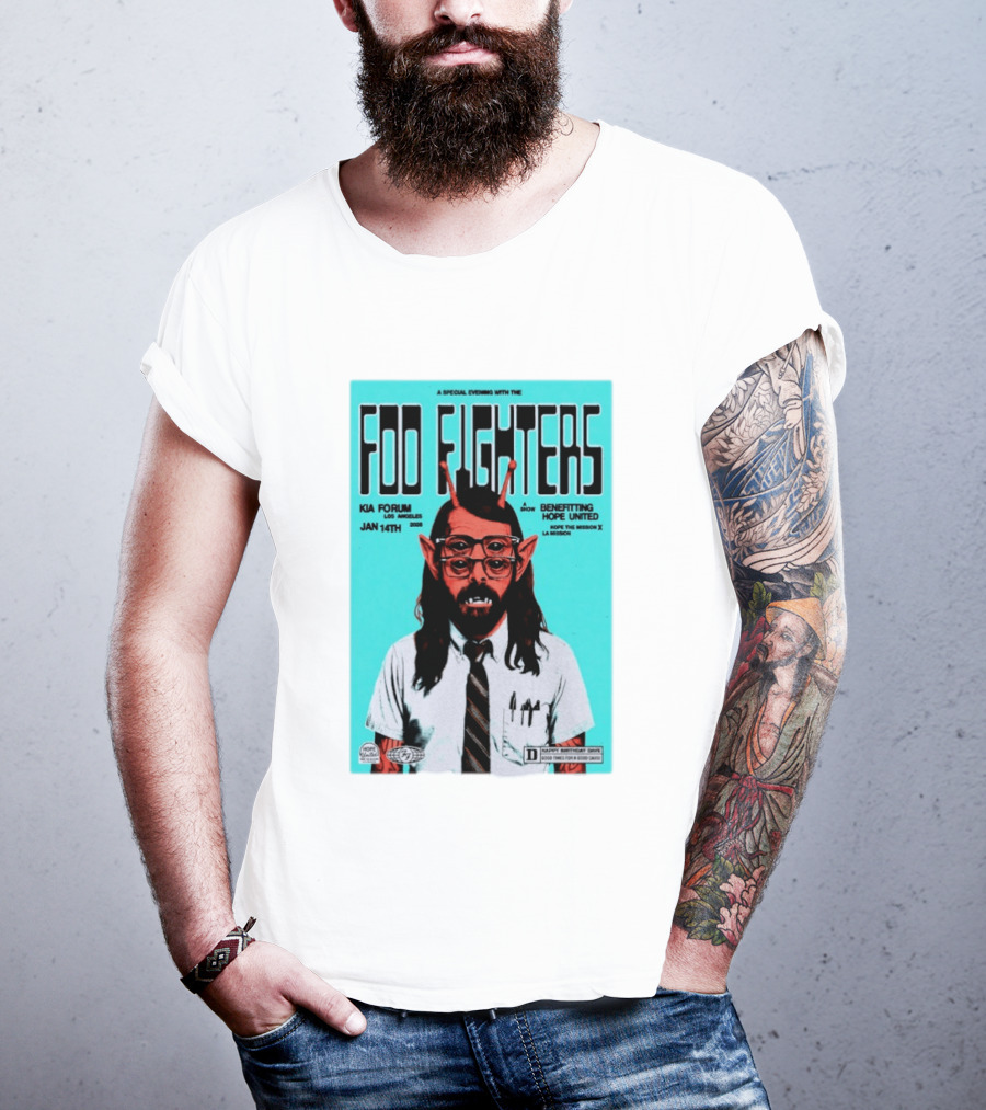 A Special Evening With Foo Fighters Jan 14th 2026 Kia Forum Los Angeles Benefitting Hope United T-Shirt