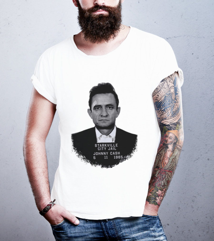 Johnny Cash Starkville City Jail 5 11 1965 T-Shirt