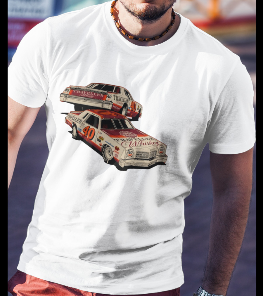 Justin Allgaier No 40 1978 Traveller Whiskey Die Cast Racing Car T-Shirt