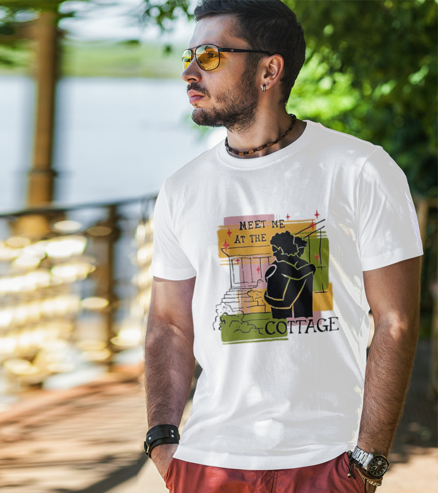 Meet Me At The Cottage Embrace By The Porch Steps T-Shirt