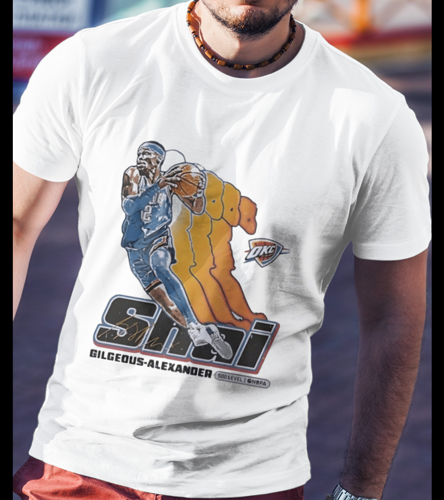 Shai Gilgeous Alexander Oklahoma City Thunder 500 Level NBPA T-Shirt